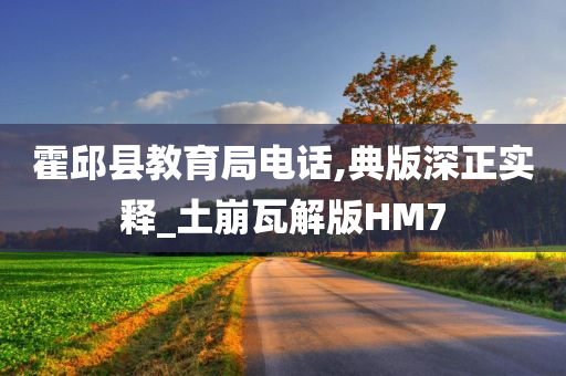 霍邱县教育局电话,典版深正实释_土崩瓦解版HM7