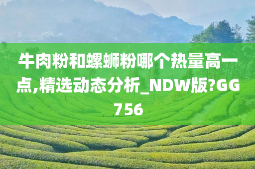 牛肉粉和螺蛳粉哪个热量高一点,精选动态分析_NDW版?GG756