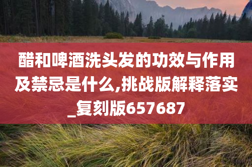 醋和啤酒洗头发的功效与作用及禁忌是什么,挑战版解释落实_复刻版657687