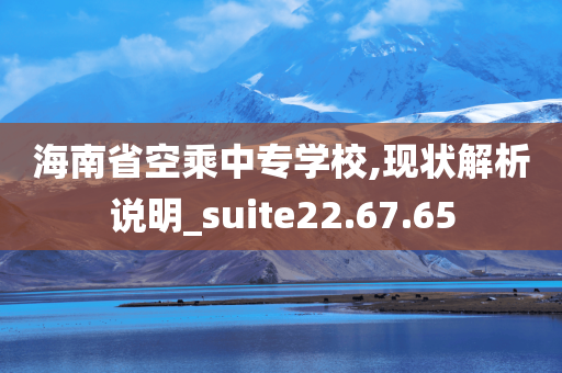 海南省空乘中专学校,现状解析说明_suite22.67.65