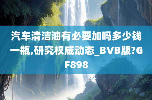 汽车清洁油有必要加吗多少钱一瓶,研究权威动态_BVB版?GF898