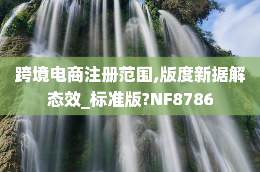 跨境电商注册范围,版度新据解态效_标准版?NF8786