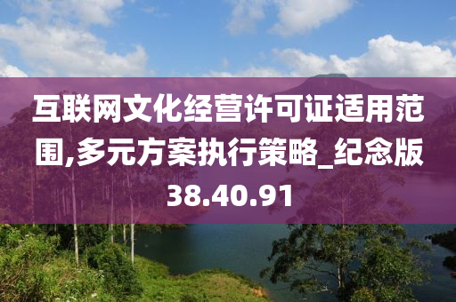 互联网文化经营许可证适用范围,多元方案执行策略_纪念版38.40.91