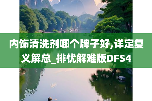 内饰清洗剂哪个牌子好,详定复义解总_排忧解难版DFS4