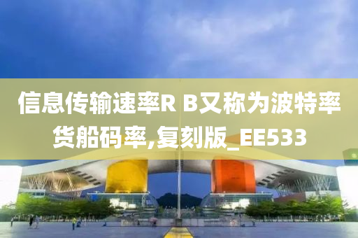 信息传输速率R B又称为波特率货船码率,复刻版_EE533