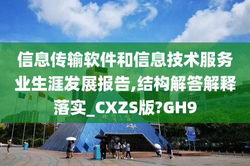 信息传输软件和信息技术服务业生涯发展报告,结构解答解释落实_CXZS版?GH9