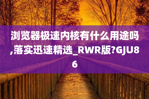 浏览器极速内核有什么用途吗,落实迅速精选_RWR版?GJU86