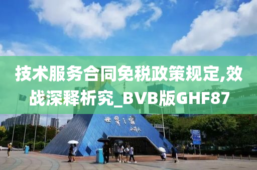 技术服务合同免税政策规定,效战深释析究_BVB版GHF87