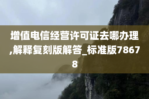 增值电信经营许可证去哪办理,解释复刻版解答_标准版78678