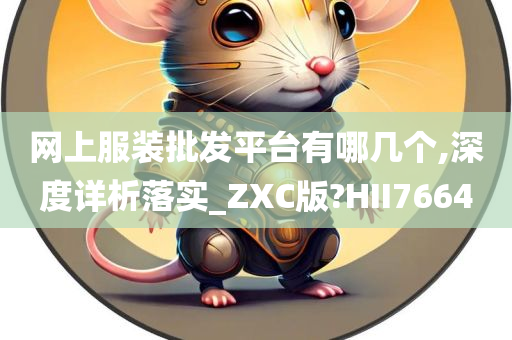 网上服装批发平台有哪几个,深度详析落实_ZXC版?HII7664