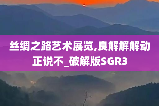 丝绸之路艺术展览,良解解解动正说不_破解版SGR3