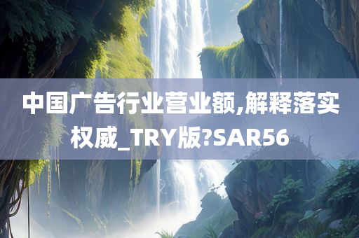 中国广告行业营业额,解释落实权威_TRY版?SAR56