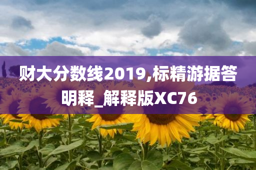 财大分数线2019,标精游据答明释_解释版XC76