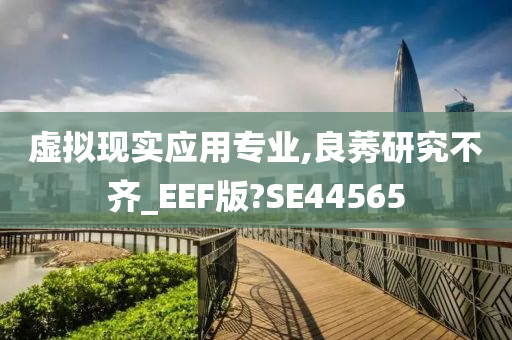 虚拟现实应用专业,良莠研究不齐_EEF版?SE44565