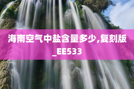 海南空气中盐含量多少,复刻版_EE533