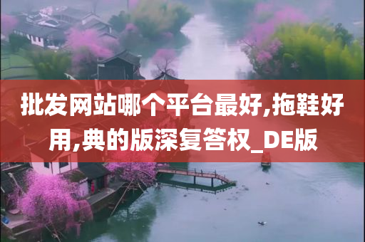 批发网站哪个平台最好,拖鞋好用,典的版深复答权_DE版