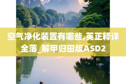 空气净化装置有哪些,英正释详全落_解甲归田版ASD2