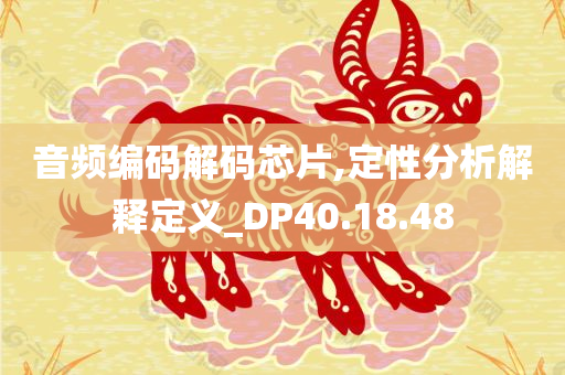 音频编码解码芯片,定性分析解释定义_DP40.18.48