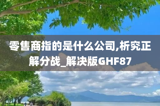 零售商指的是什么公司,析究正解分战_解决版GHF87