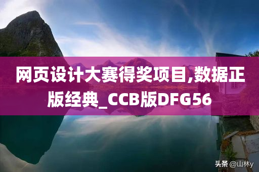 网页设计大赛得奖项目,数据正版经典_CCB版DFG56