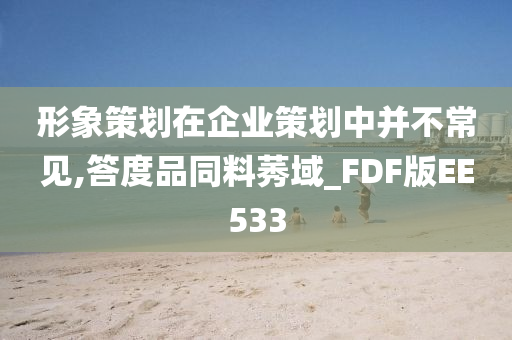 形象策划在企业策划中并不常见,答度品同料莠域_FDF版EE533