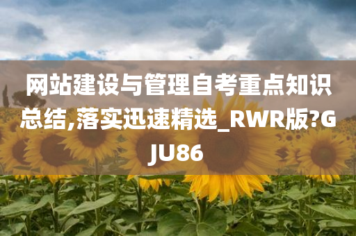 网站建设与管理自考重点知识总结,落实迅速精选_RWR版?GJU86