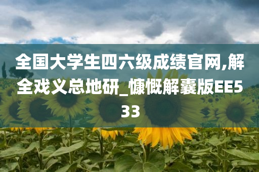 全国大学生四六级成绩官网,解全戏义总地研_慷慨解囊版EE533