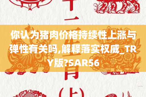 你认为猪肉价格持续性上涨与弹性有关吗,解释落实权威_TRY版?SAR56