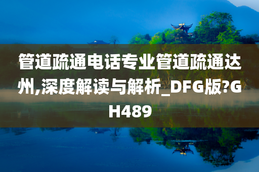 管道疏通电话专业管道疏通达州,深度解读与解析_DFG版?GH489