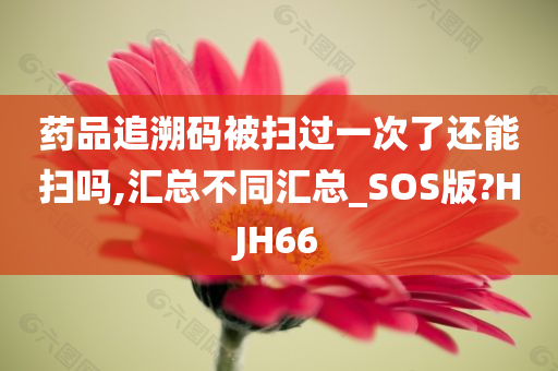 药品追溯码被扫过一次了还能扫吗,汇总不同汇总_SOS版?HJH66