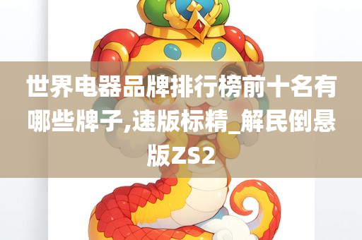 世界电器品牌排行榜前十名有哪些牌子,速版标精_解民倒悬版ZS2