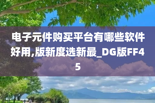 电子元件购买平台有哪些软件好用,版新度选新最_DG版FF45