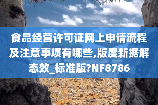 食品经营许可证网上申请流程及注意事项有哪些,版度新据解态效_标准版?NF8786