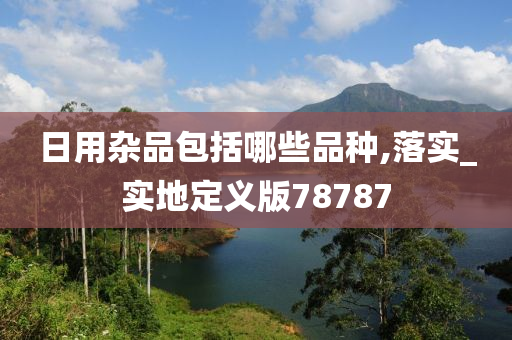 日用杂品包括哪些品种,落实_实地定义版78787