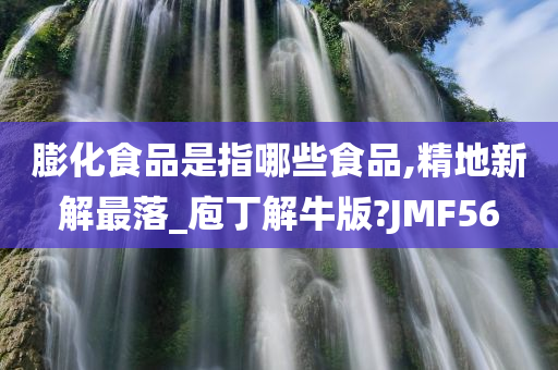 膨化食品是指哪些食品,精地新解最落_庖丁解牛版?JMF56