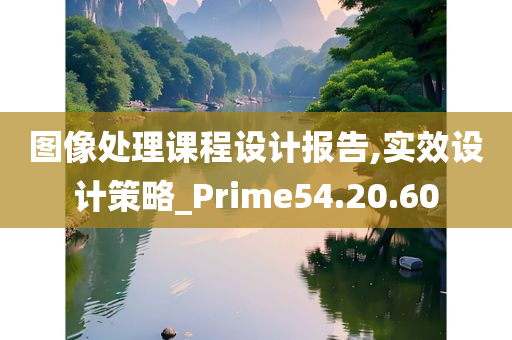 图像处理课程设计报告,实效设计策略_Prime54.20.60