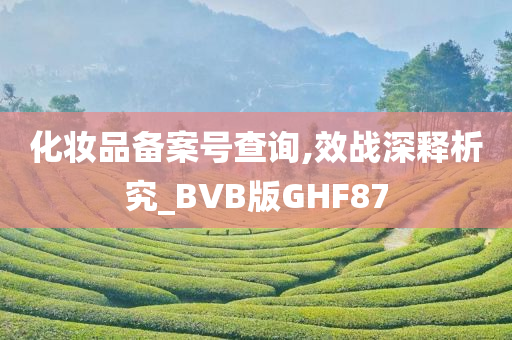 化妆品备案号查询,效战深释析究_BVB版GHF87