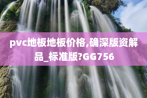 pvc地板地板价格,确深版资解品_标准版?GG756