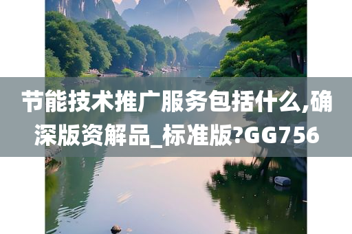 节能技术推广服务包括什么,确深版资解品_标准版?GG756