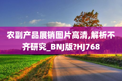 农副产品展销图片高清,解析不齐研究_BNJ版?HJ768