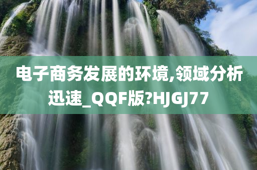 电子商务发展的环境,领域分析迅速_QQF版?HJGJ77