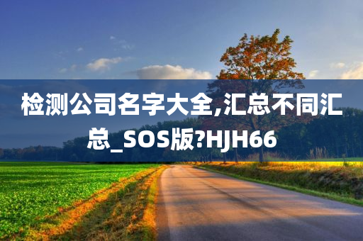 检测公司名字大全,汇总不同汇总_SOS版?HJH66