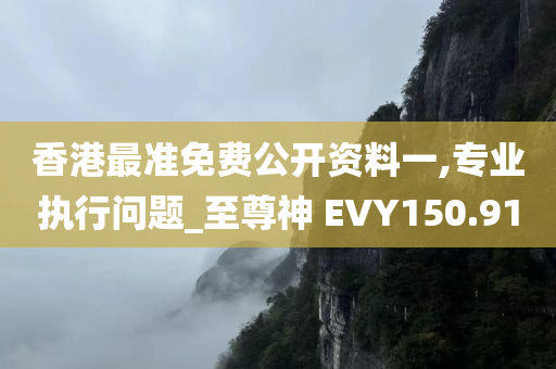 香港最准免费公开资料一,专业执行问题_至尊神 EVY150.91