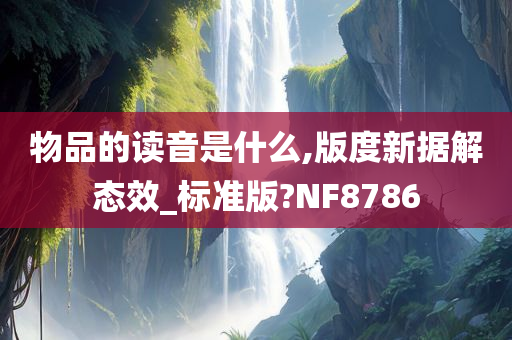 物品的读音是什么,版度新据解态效_标准版?NF8786