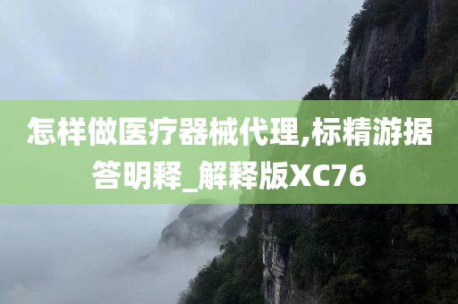 怎样做医疗器械代理,标精游据答明释_解释版XC76