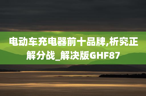 电动车充电器前十品牌,析究正解分战_解决版GHF87