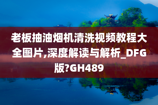 老板抽油烟机清洗视频教程大全图片,深度解读与解析_DFG版?GH489