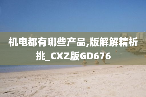 机电都有哪些产品,版解解精析挑_CXZ版GD676