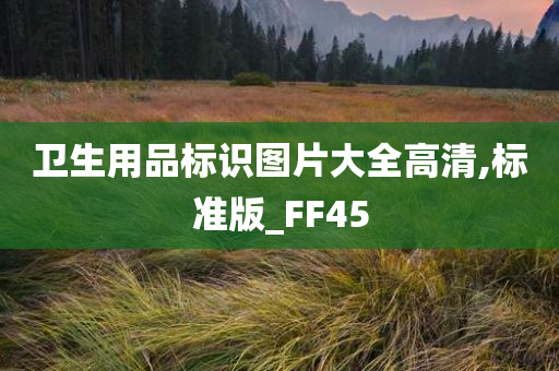 卫生用品标识图片大全高清,标准版_FF45