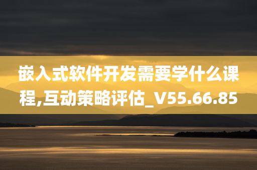 嵌入式软件开发需要学什么课程,互动策略评估_V55.66.85